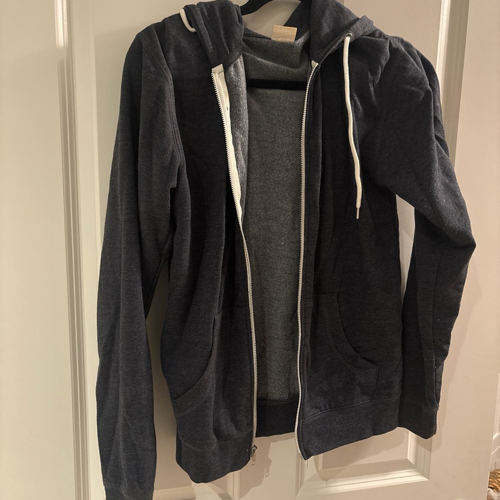 Dark Gray Zip-Up Hoodie